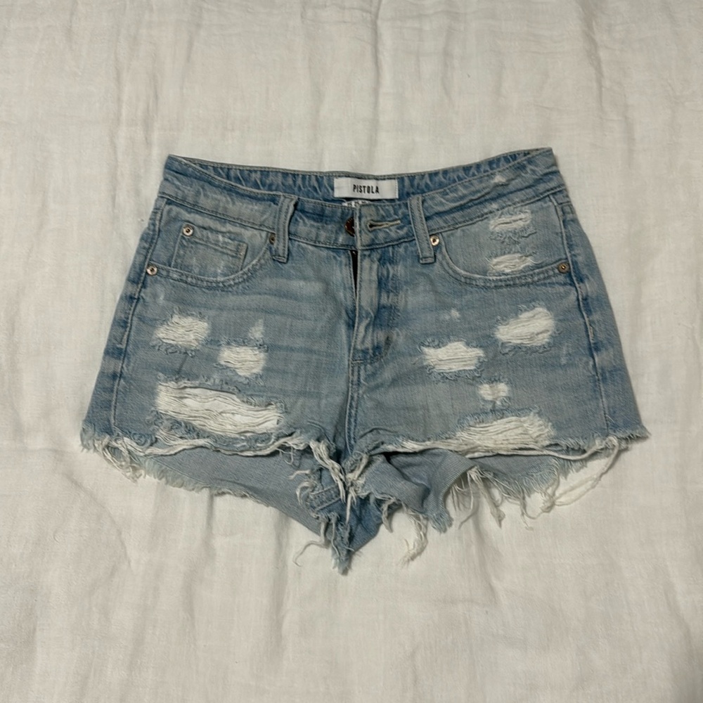 Pistola denim shorts - blue denim - 25